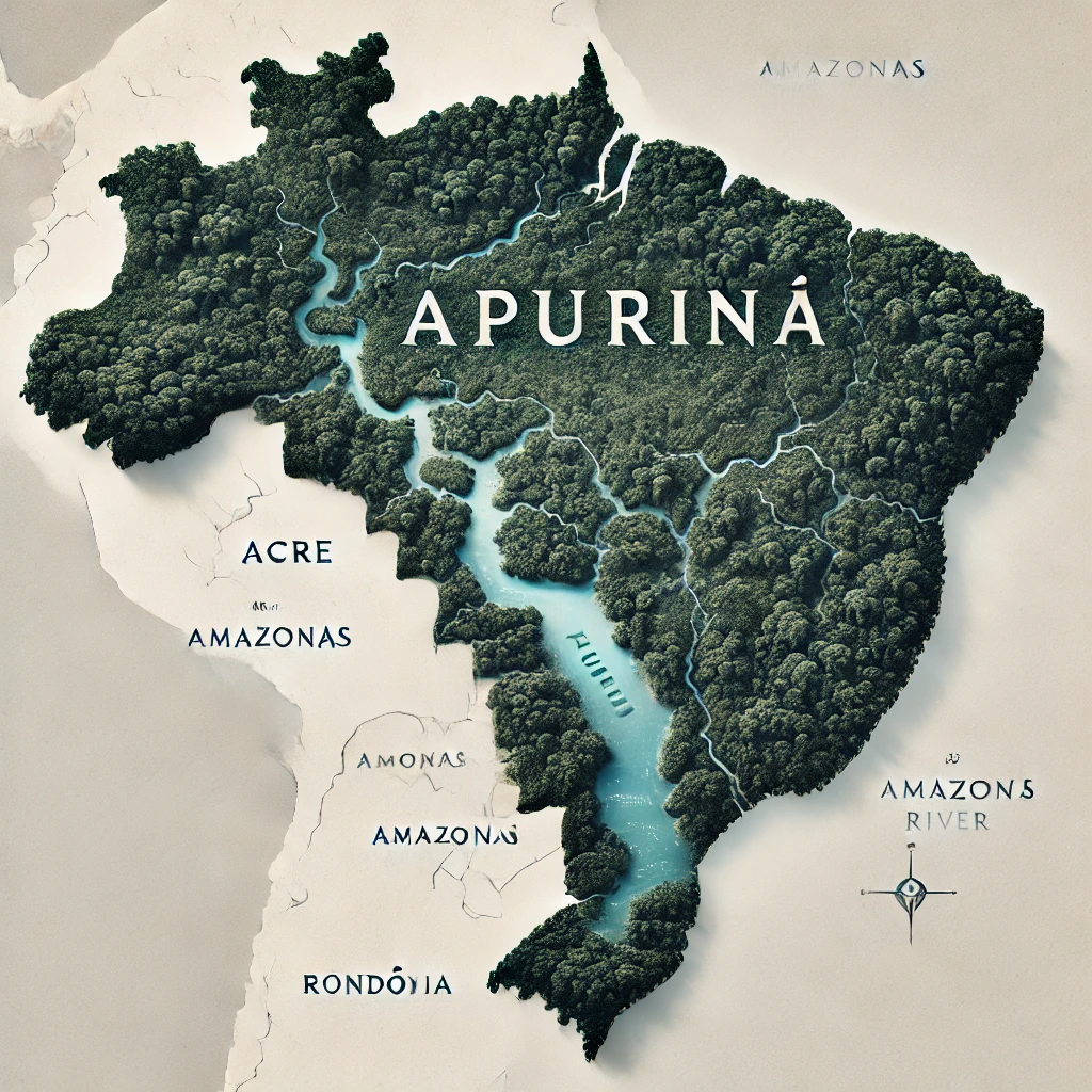 digital map show the living area of the apurina