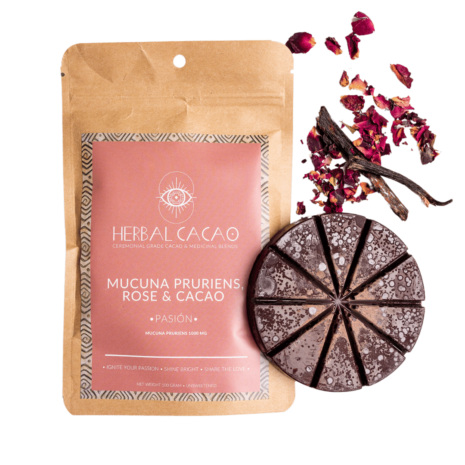 cacao à base de plantes mucuna puriens affiché